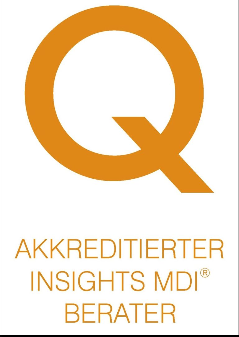 Logo eines akkreditierten Beraters für Insights MDI, mit einem großen "Q".